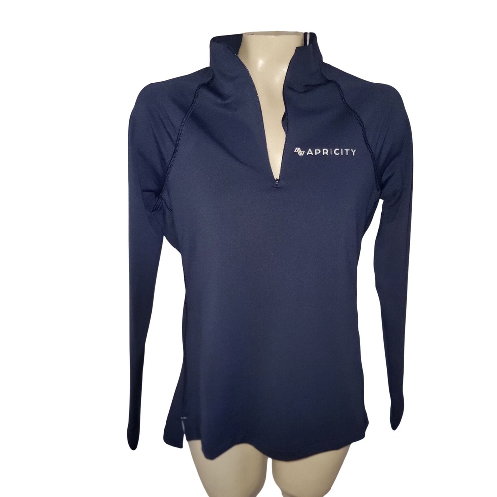 Peter Millar Apricity Navy Long Sleeve UPF 50 Sun Protection Quarter‎ Zip Top M